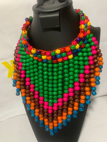 Necklace - Multicolored Beads