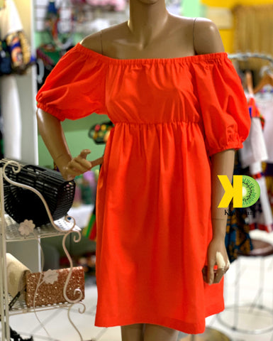 Orange Ivie Dress
