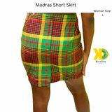 Madras Short Skirt