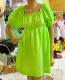 Lime Green Ivie Dress