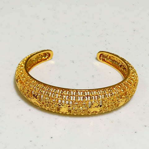 African Open Style Gold Bracelet