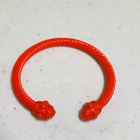 Orange Open Bracelet