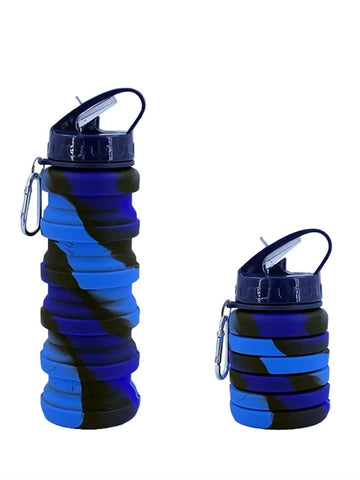 Water Bottle -Collapsable - Army Blue