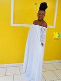White Mila BabyDoll Maxi Dress